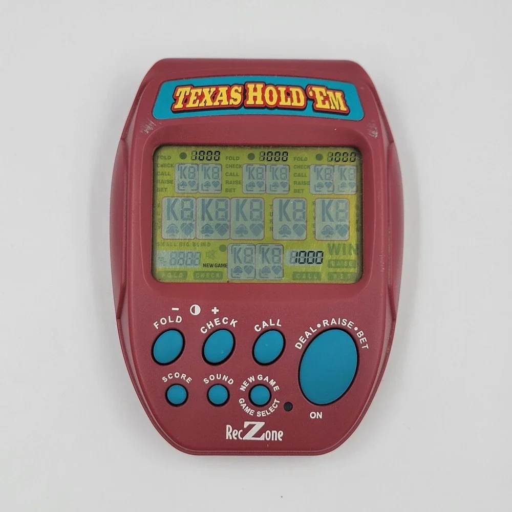 Reczone Texas Hold Em Electronic Handheld Game Travel Pocket‎ CS2090